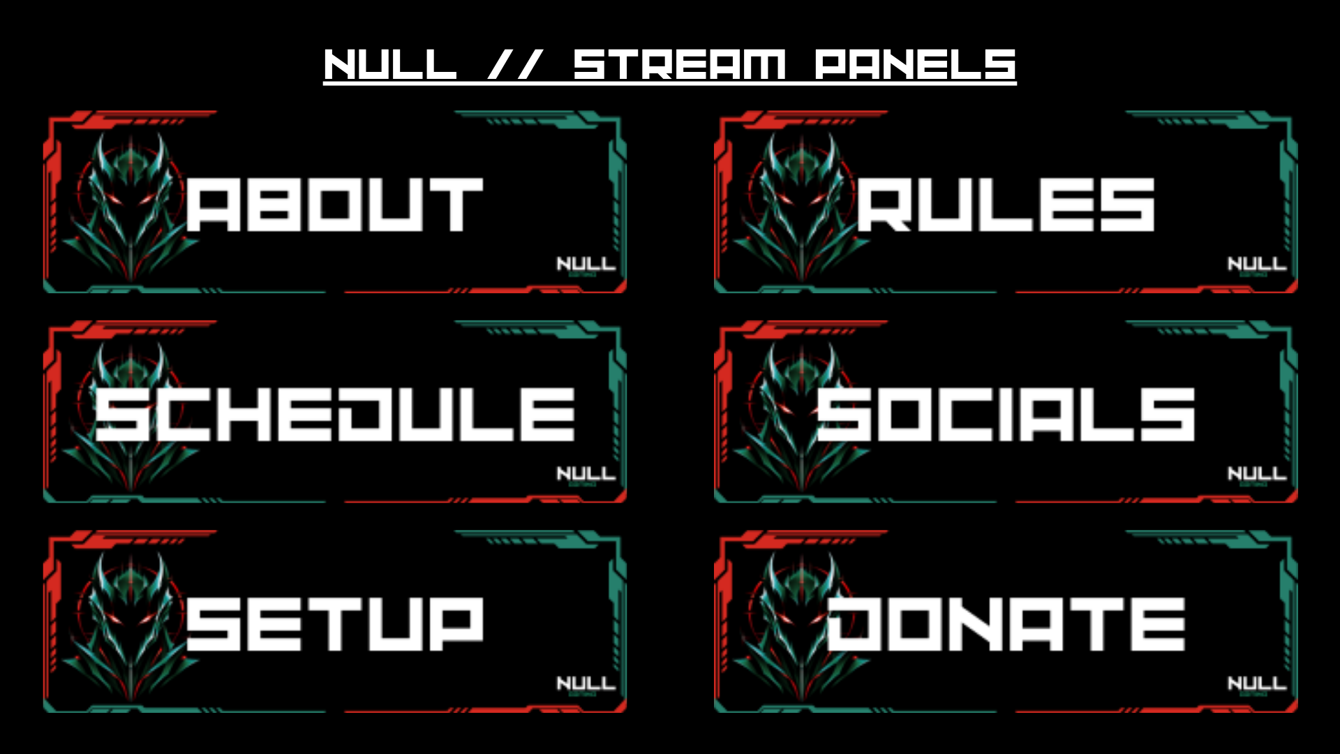 Stream panels